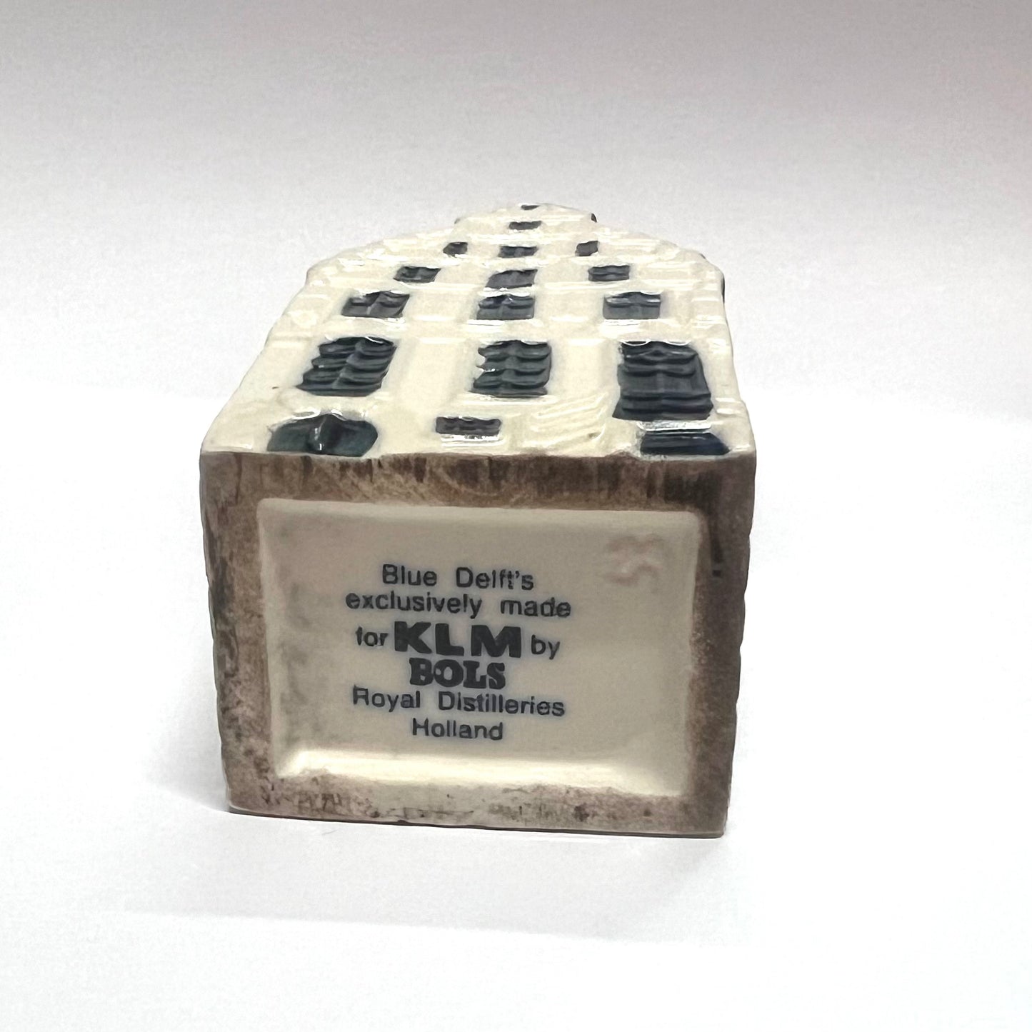 Vintage KLM Delft miniature House 53 novelty decanter