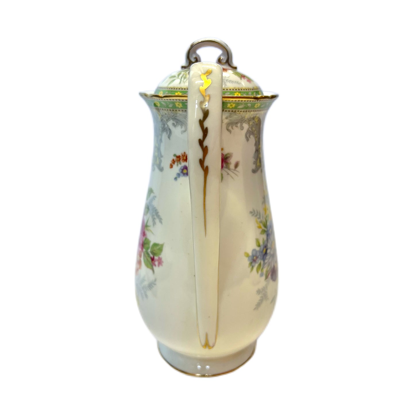 Vintage near Antique 1930s Shelley England “Georgian” pattern coffee pot