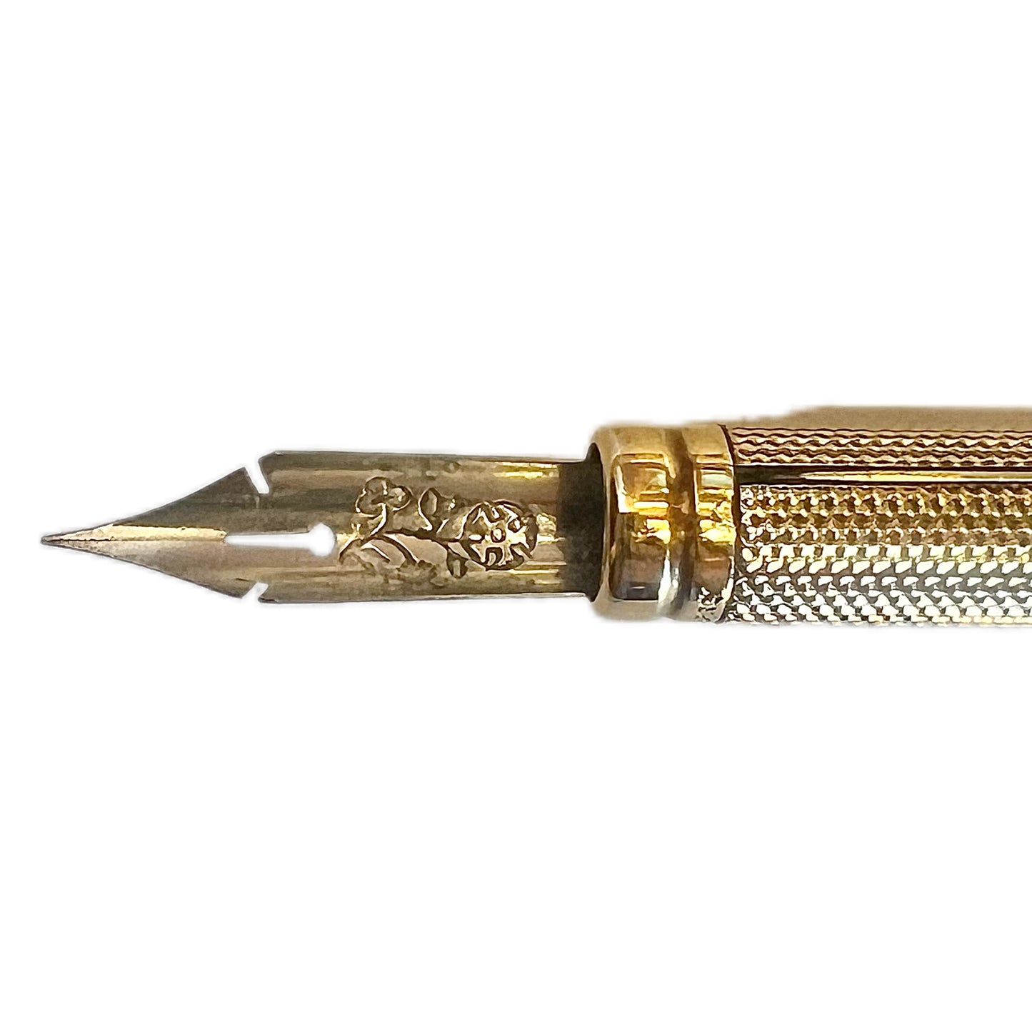 George V Asprey of London near antique gilt on sterling silver desk set