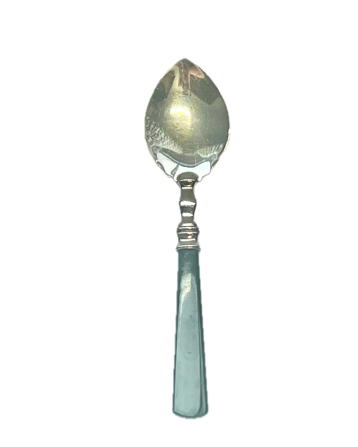 Rare antique New Zealand sterling silver and nephrite jade souvenir spoon