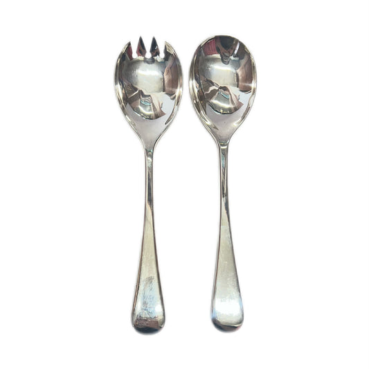 Vintage Filipino St. Louis Baguio sterling silver salad servers- Listing #2