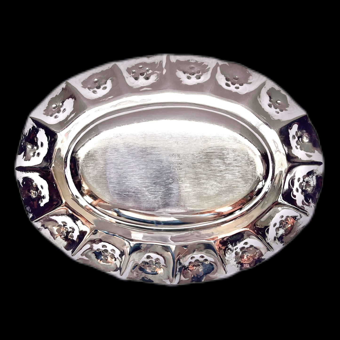 Midcentury Mexican sterling silver dish by Sanborns