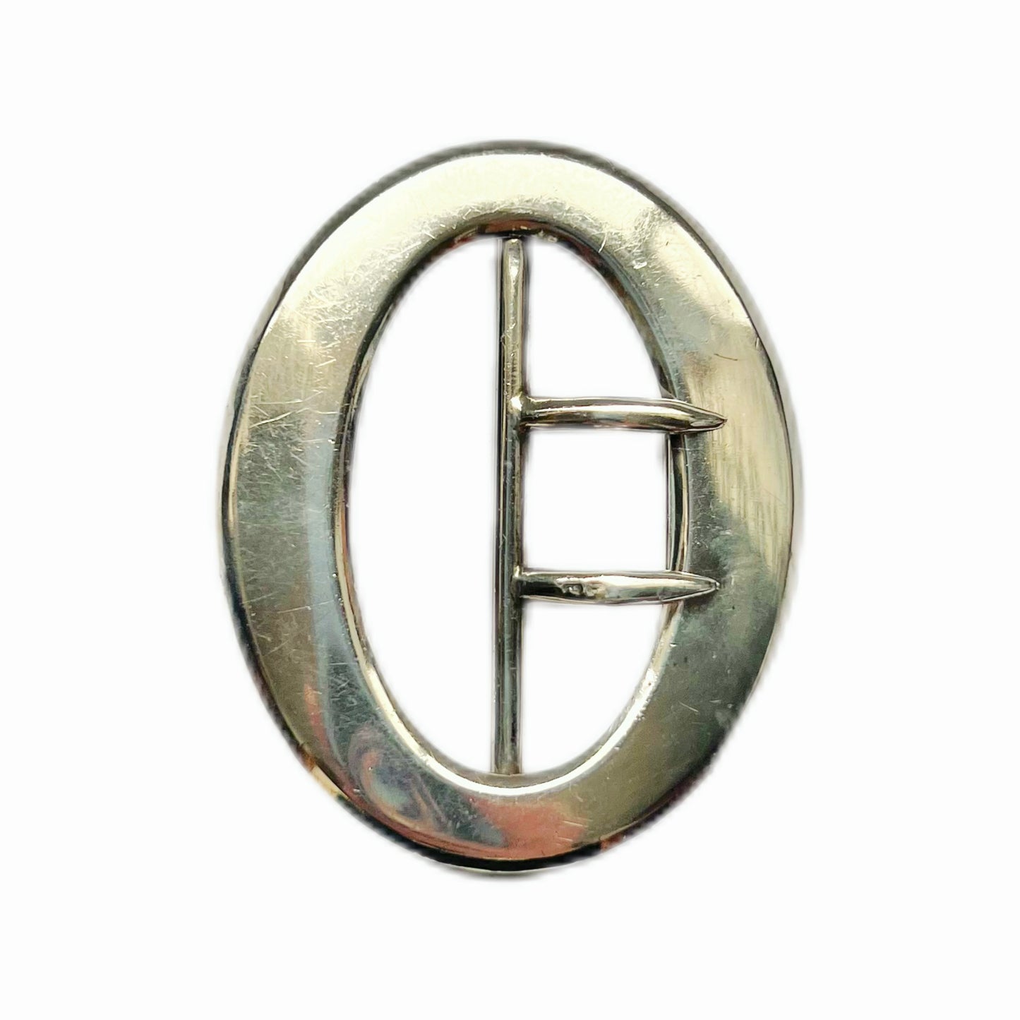 Edwardian antique sterling silver belt buckle with marks for Chester, 1900, William Neale