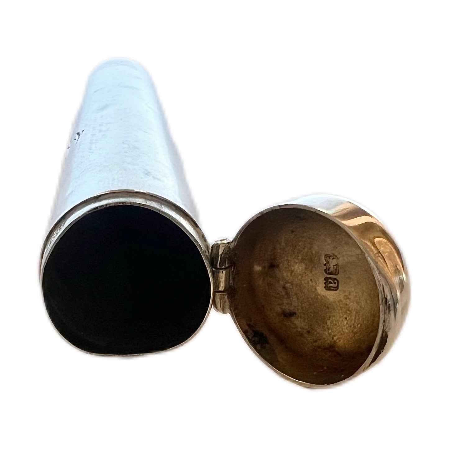 Antique late Victorian sterling silver cigarette/ cheroot holder, Deakin & Francis