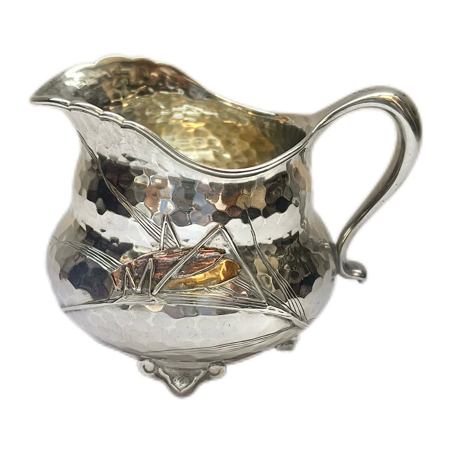 Rare, museum-quality antique Tiffany & Co antique sterling silver sugar bowl & creamer jug set Edward Chandler Moore Period