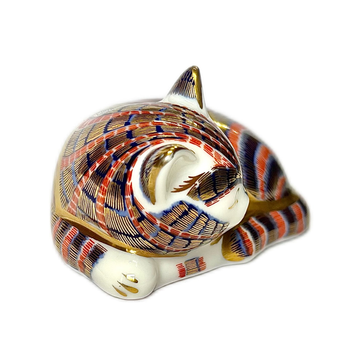 Vintage Royal Crown Sleeping Kitten paperweight figurine, 1st quality