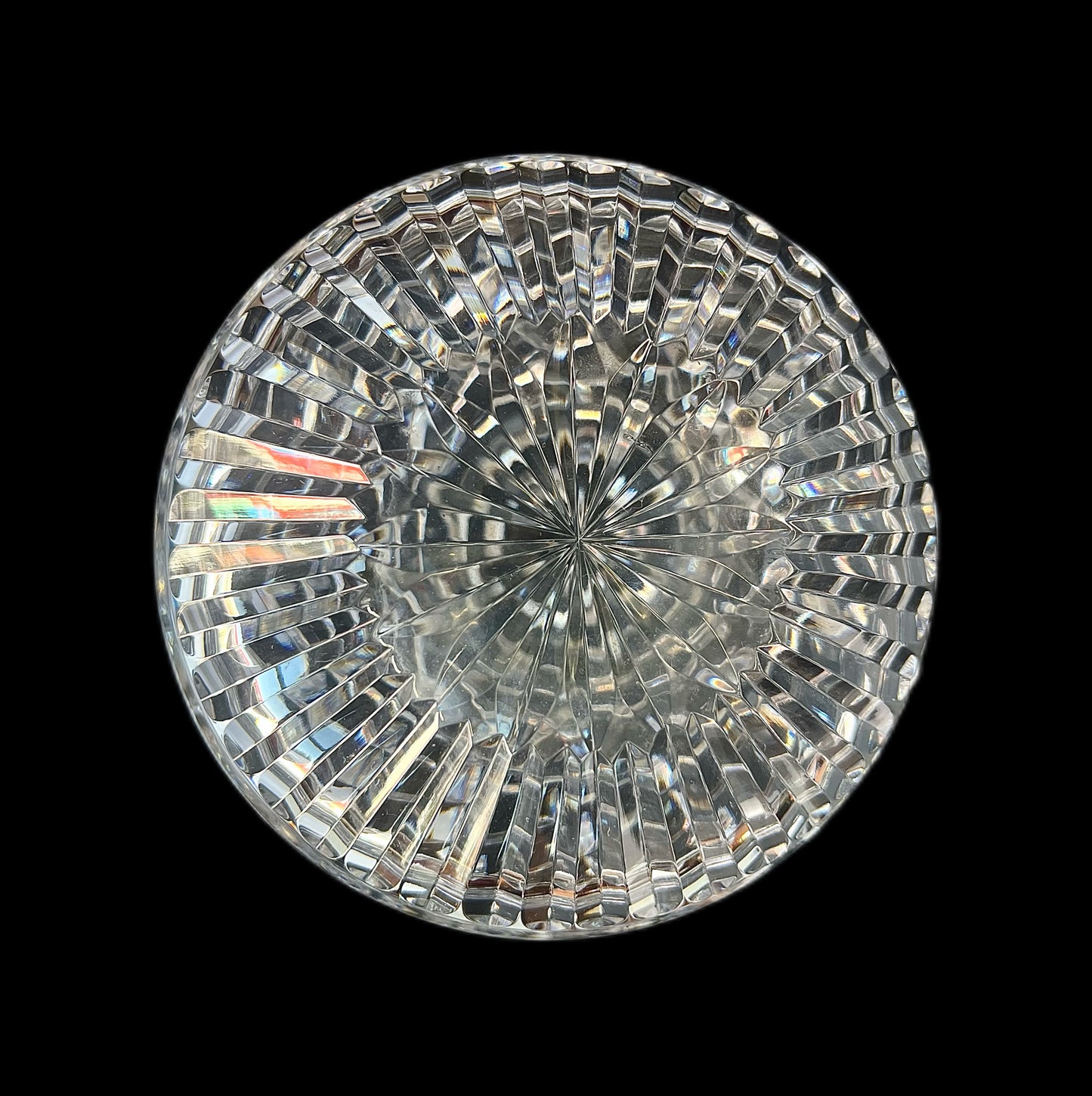 Vintage 20th century Waterford Lismore pattern crystal decanter