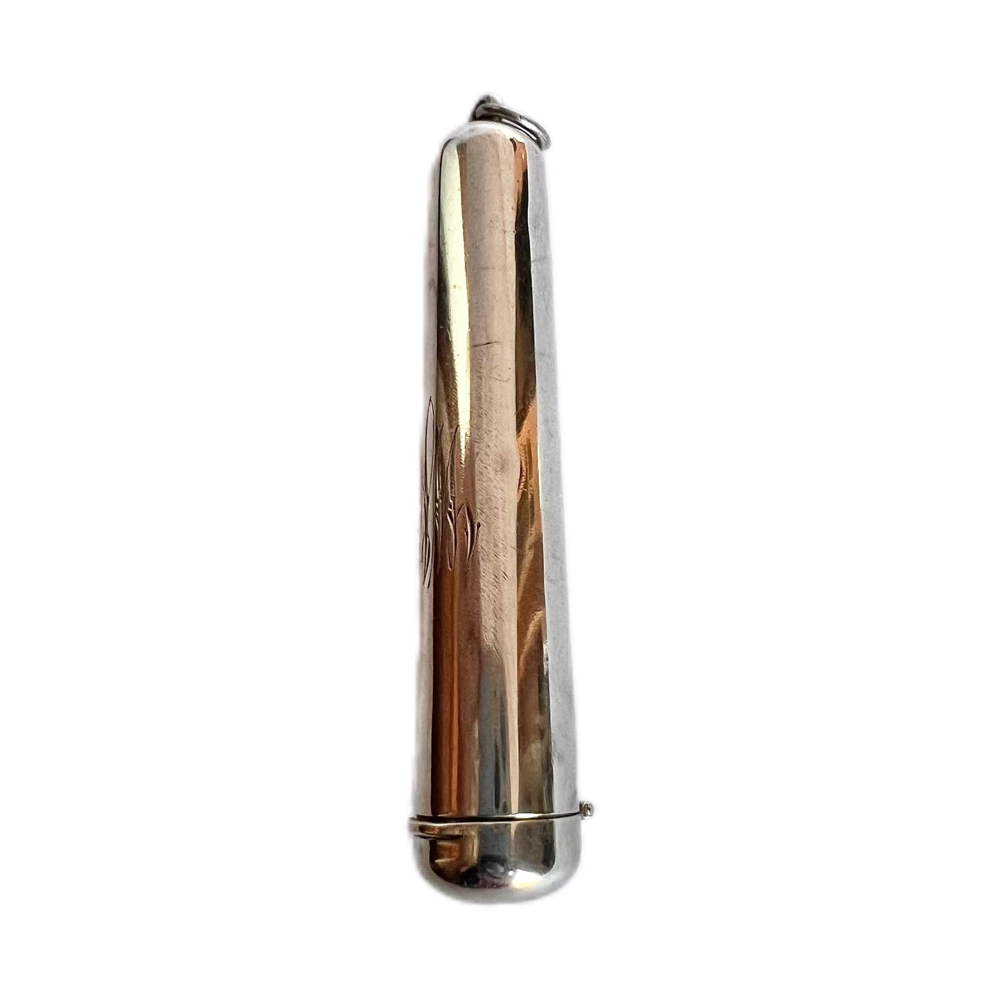 Antique late Victorian sterling silver cigarette/ cheroot holder, Deakin & Francis