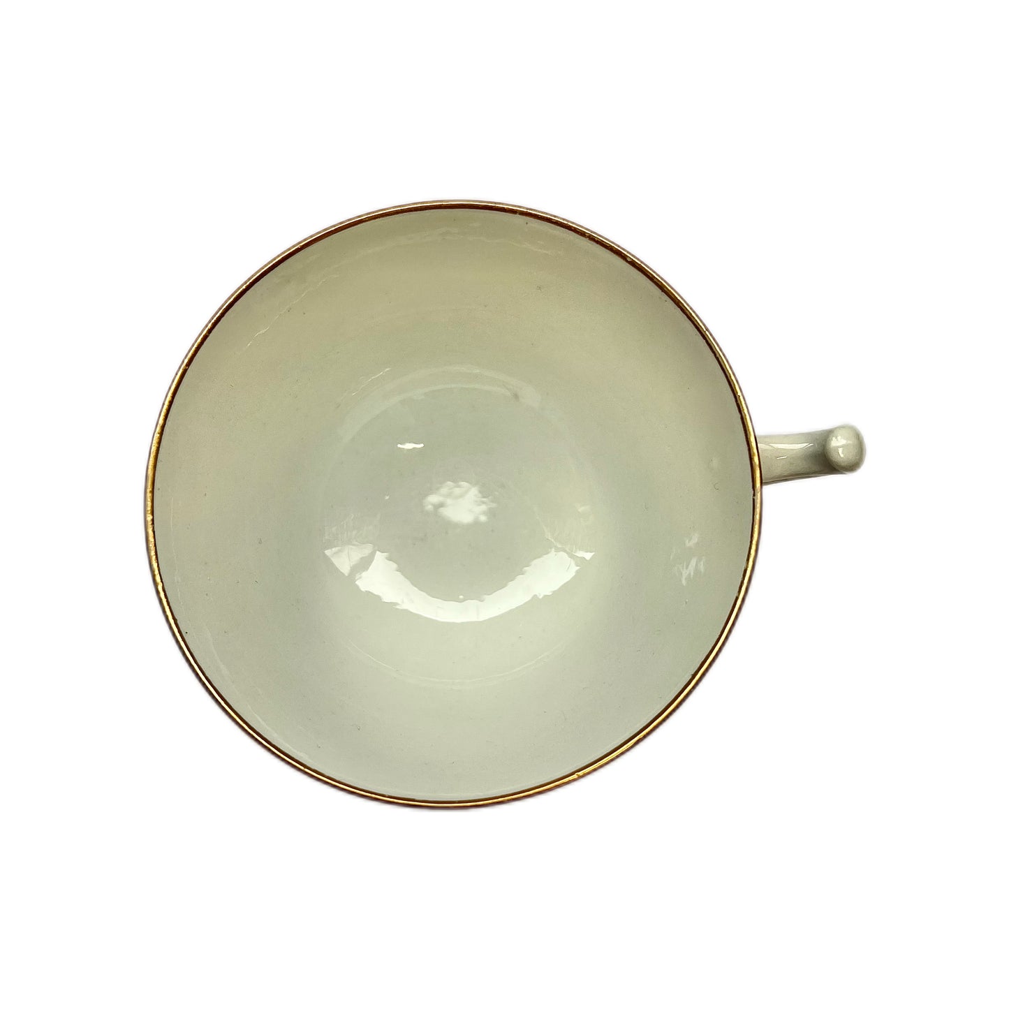 Late Georgian gilt and hand-painted floral teacup