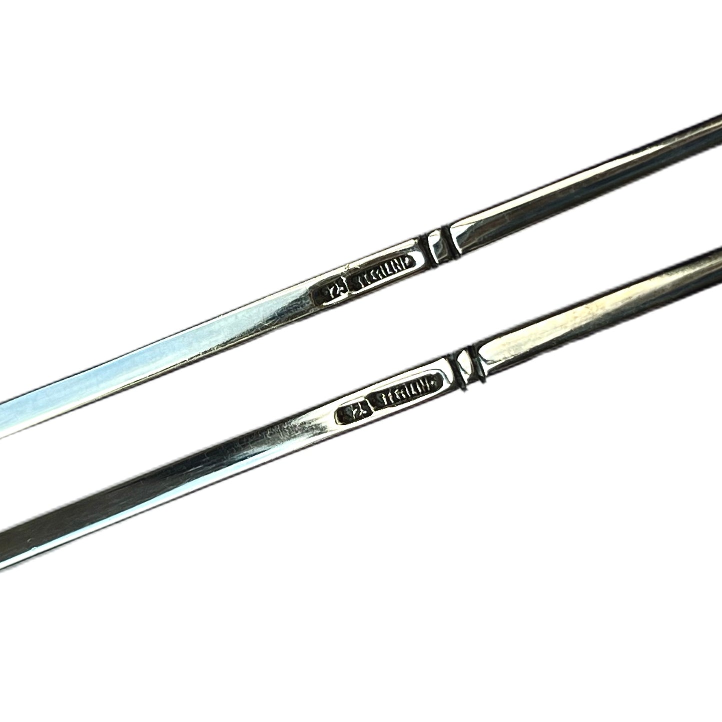 Pair of antique sterling silver chopsticks circa 1920