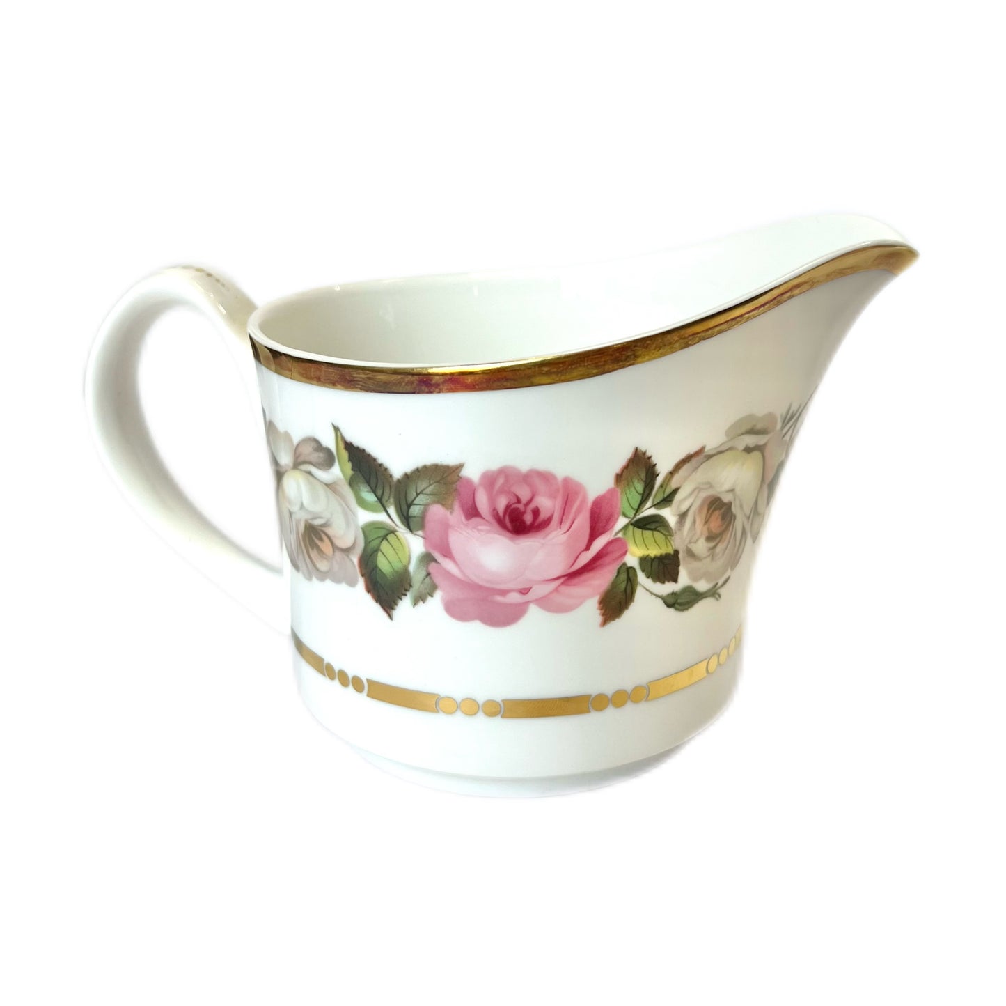 Vintage Royal Worcester bone china milk jug in the Royal Garden pattern