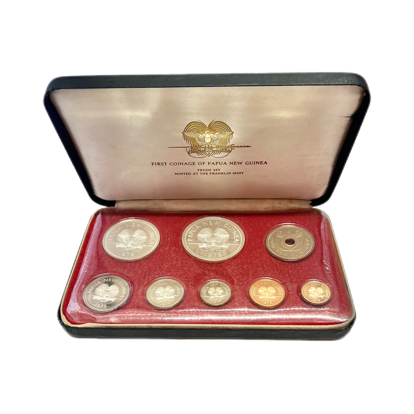 Vintage 1976 Papua New Guinea first coinage proof set