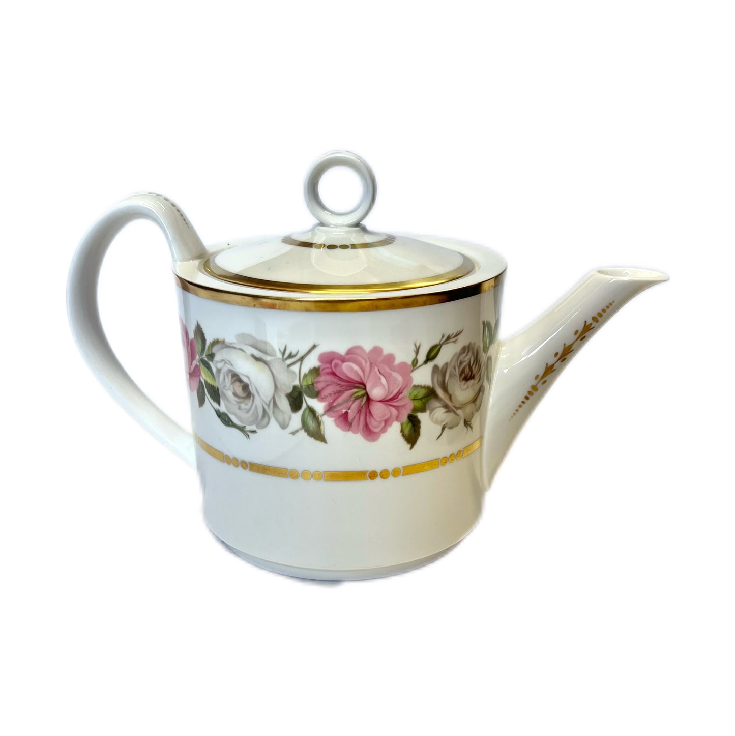 Vintage Royal Worcester bone china teapot in the Royal Garden pattern