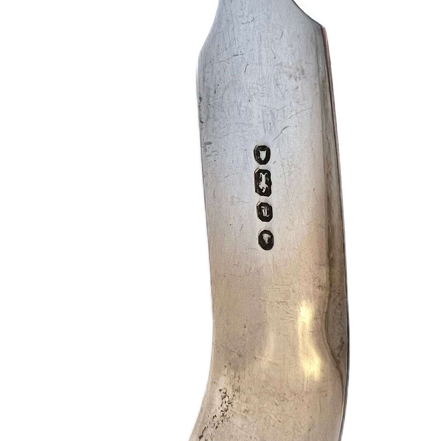 Early Victorian silver tongs, London, 1846, Jacob Wintle