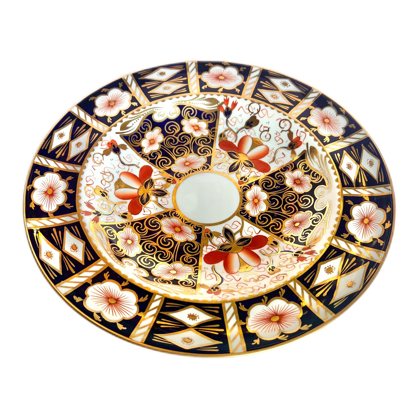 Antique Royal Crown Derby Traditional Imari soup plate circa 1912