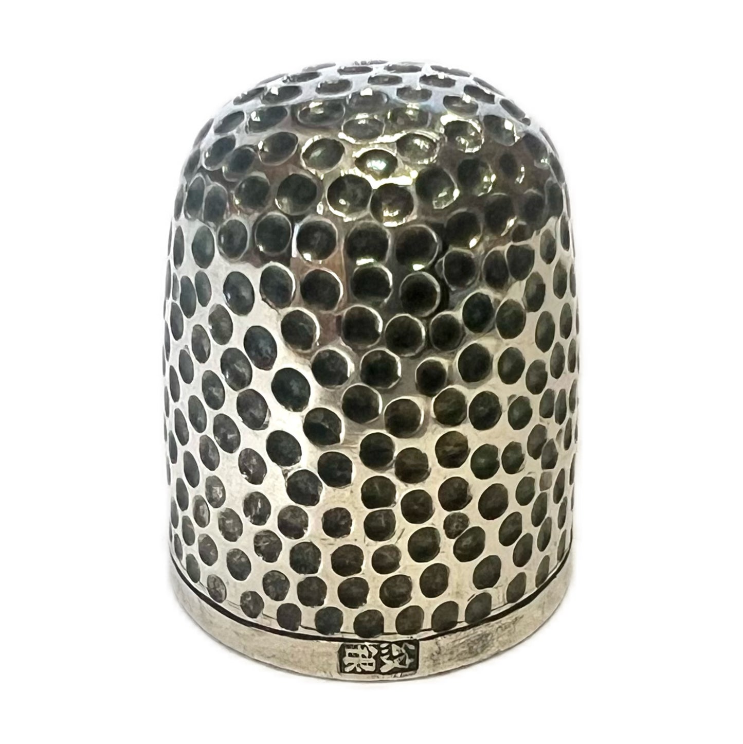 Antique Chinese export silver thimble