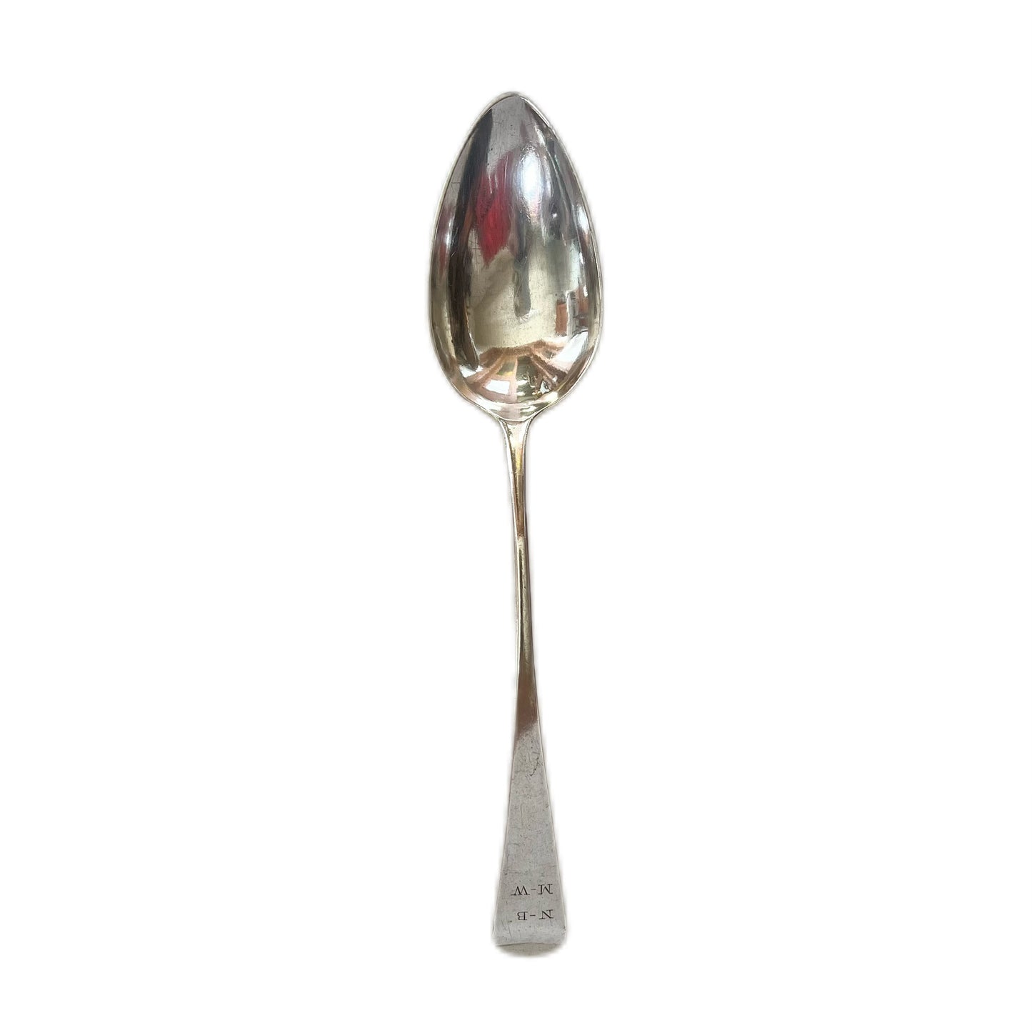 Antique English provincial sterling silver George III spoon by George Goss, Exeter