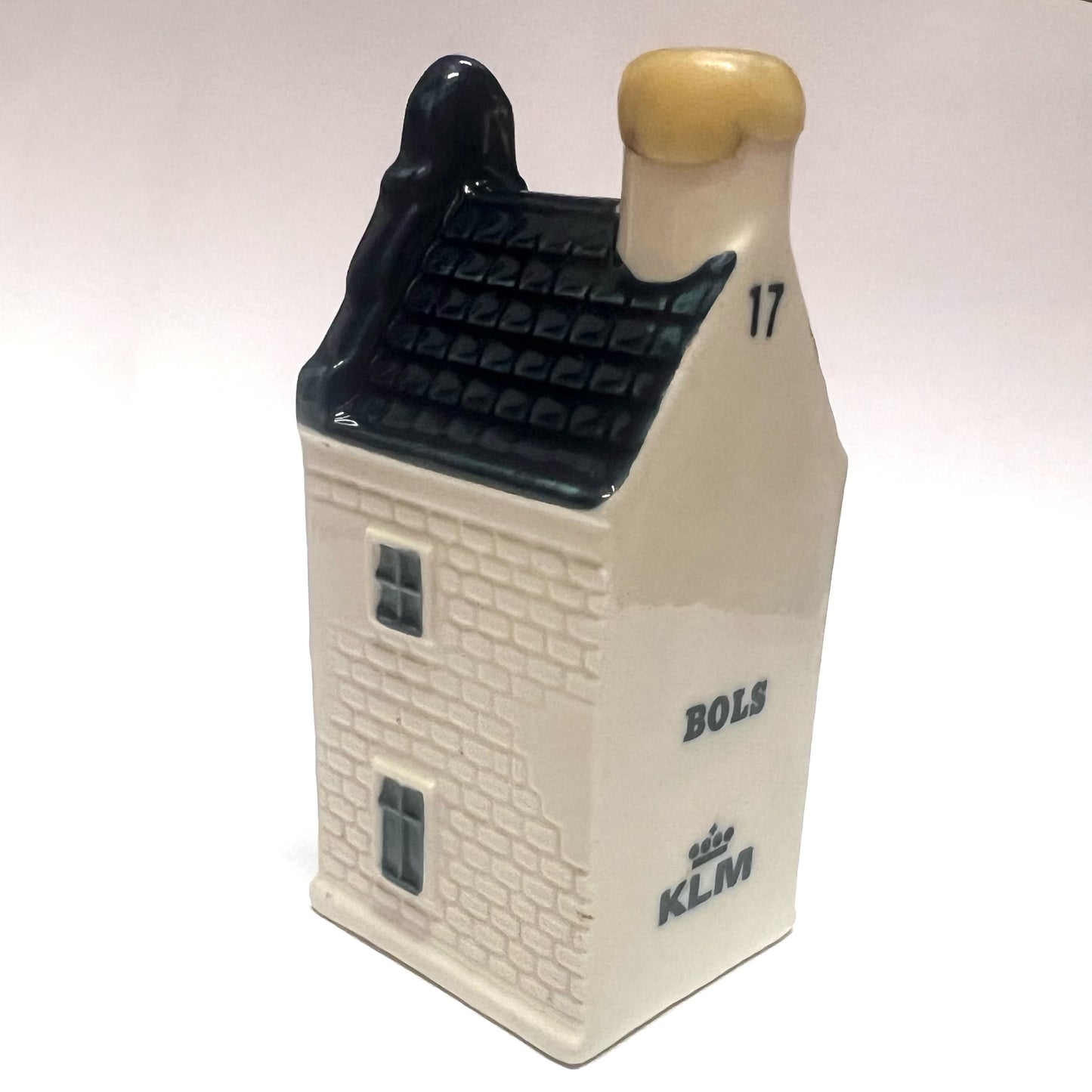 Vintage KLM Delft miniature House 17 novelty decanter