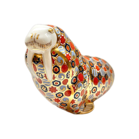 Rare Royal Crown Derby Walrus figurine circa 1987