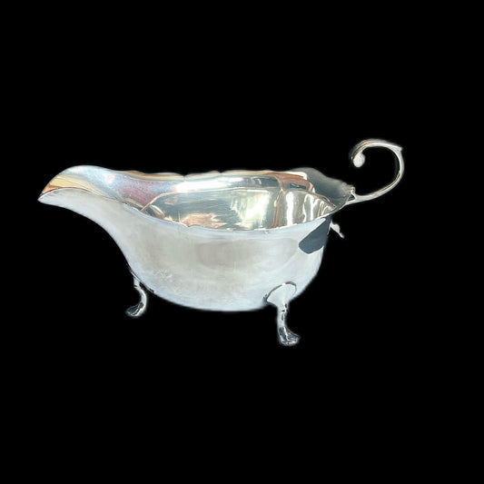 Antique Edward VII Asprey of London sterling silver sauce jug