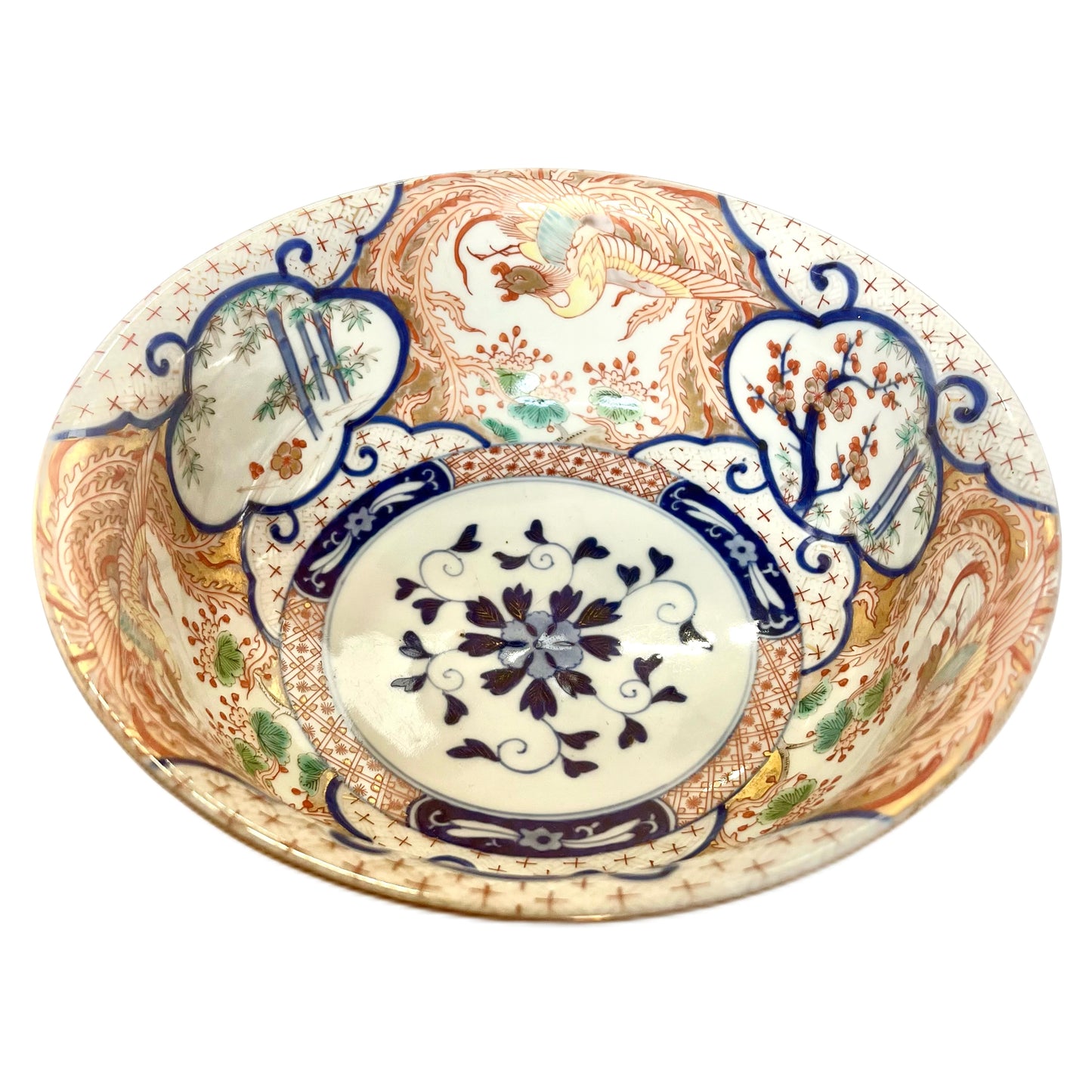 Large early Meiji Period Aritaware porcelain bowl by Koransha circa 1870s to 1880s