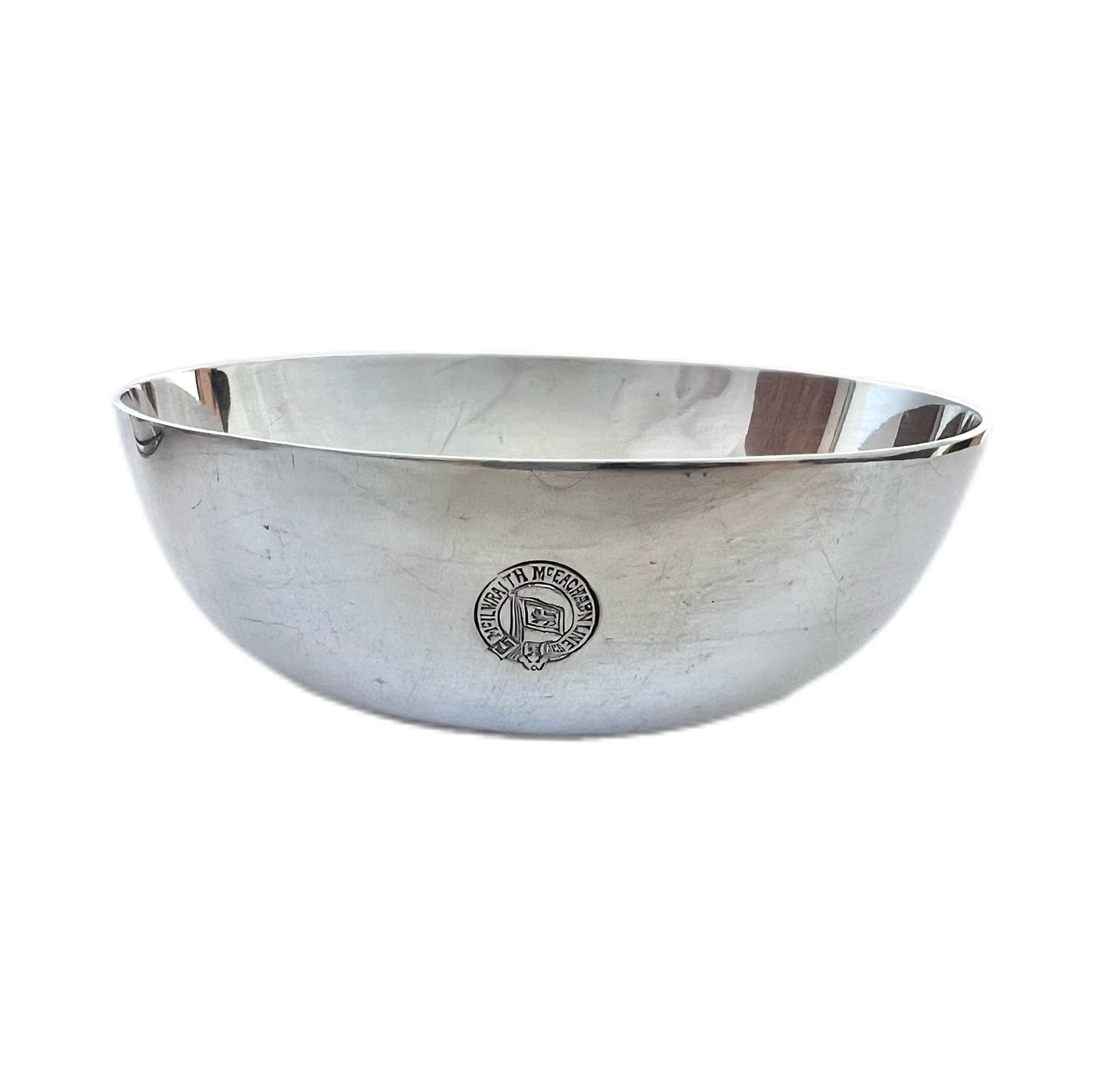 Vintage 1930s to 1950s  McIlwraith & McEacharn Line silver-plated souvenir bowl