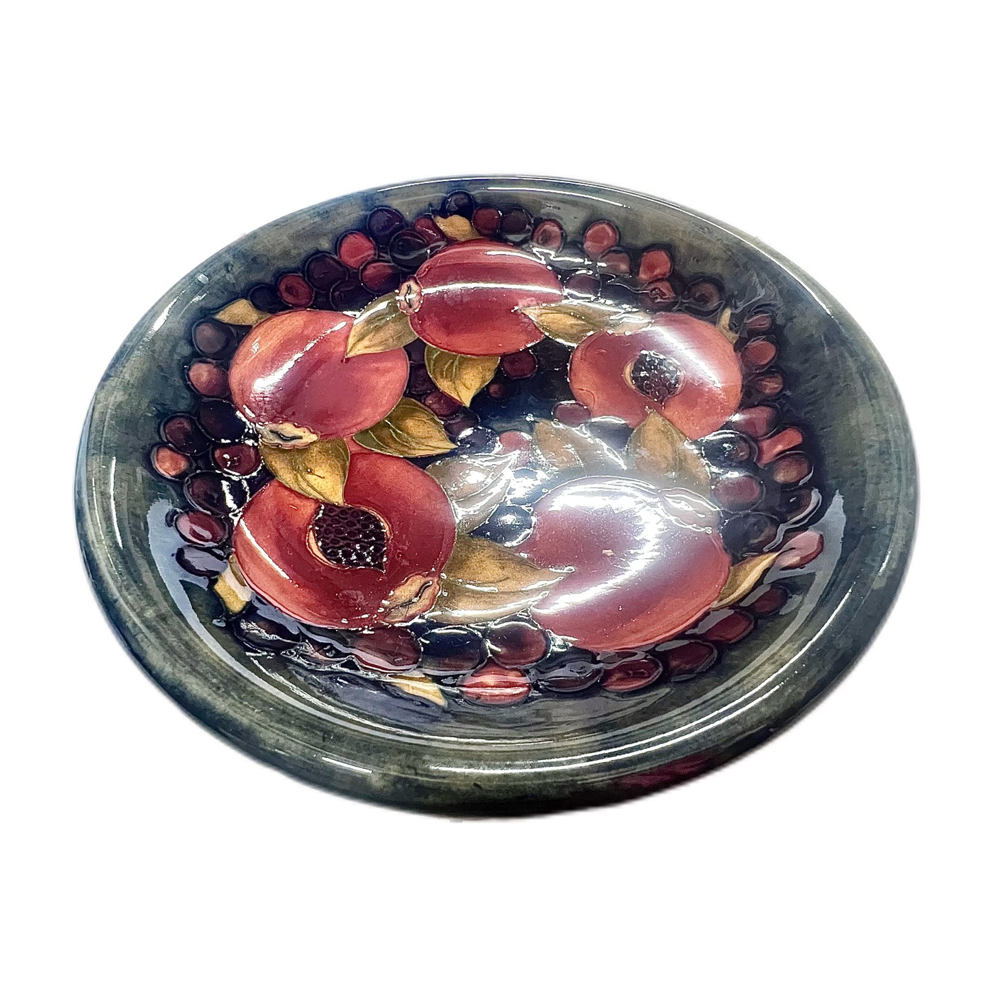 Vintage Moorcroft Pomegranate pattern plate