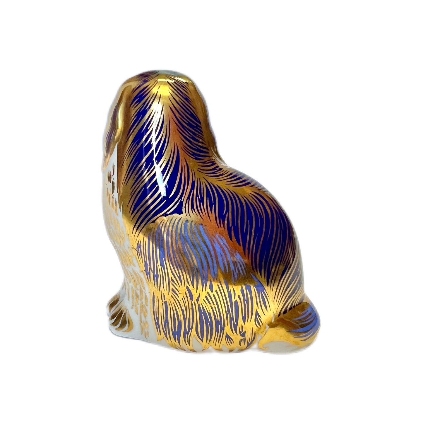 Vintage Royal Crown Derby King Charles Spaniel paperweight, 1993 to 1995