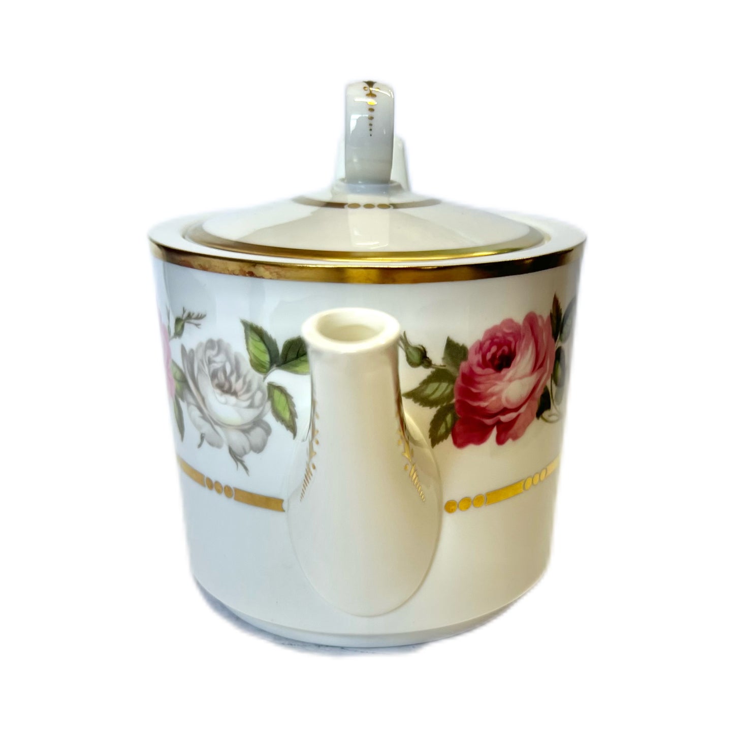 Vintage Royal Worcester bone china teapot in the Royal Garden pattern