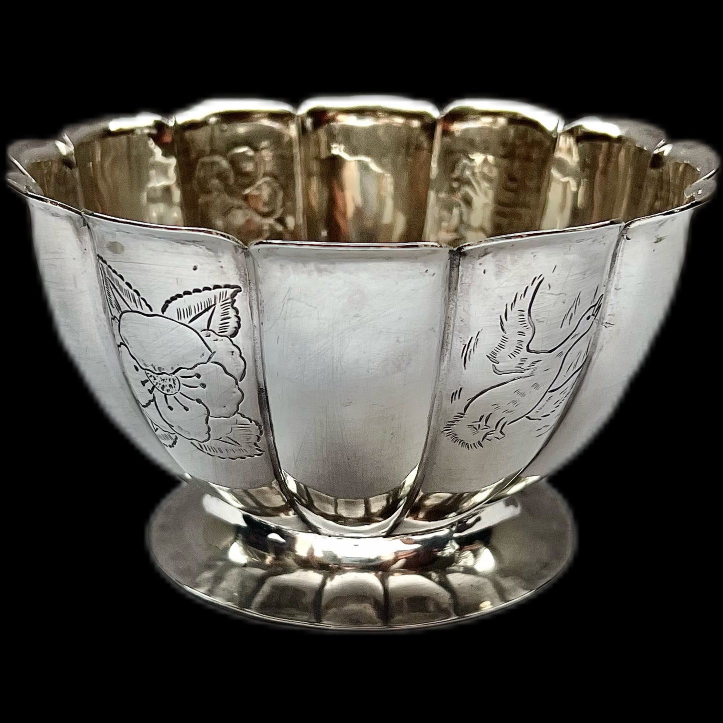 Midcentury Mexican sterling silver bowl by Sanborns