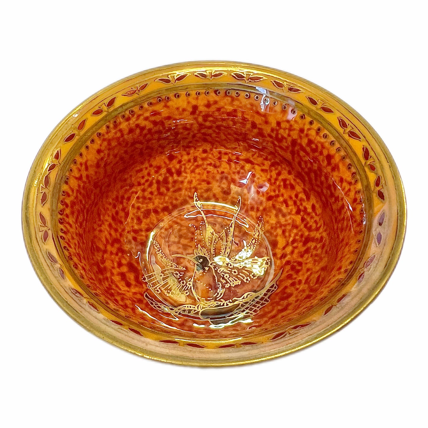 Antique Wedgwood Fairyland Lustre Hummingbird pattern bowl by Daisy Makeig-Jones