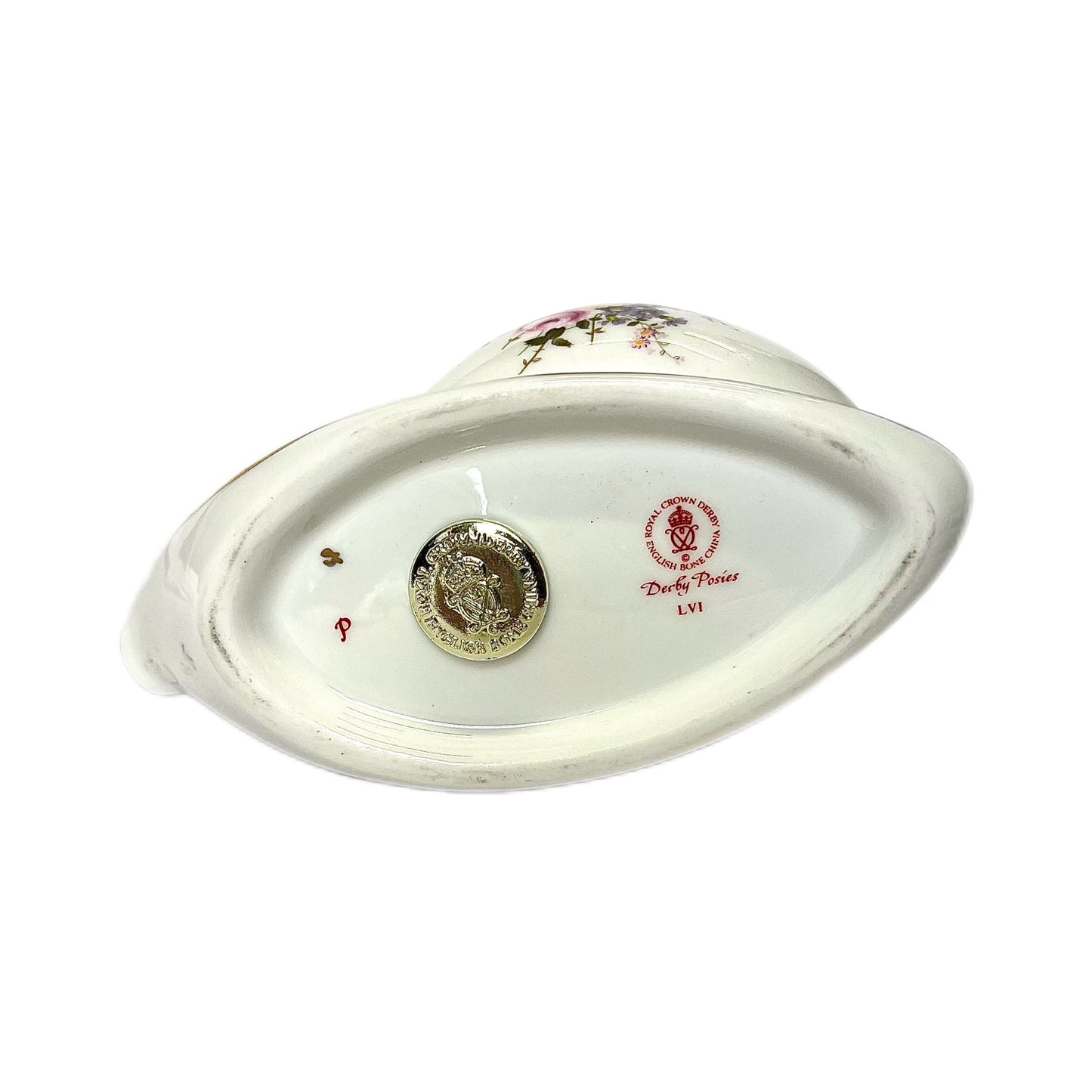 Vintage Royal Crown Derby Posies Snail paperweight figurine, 1st quality