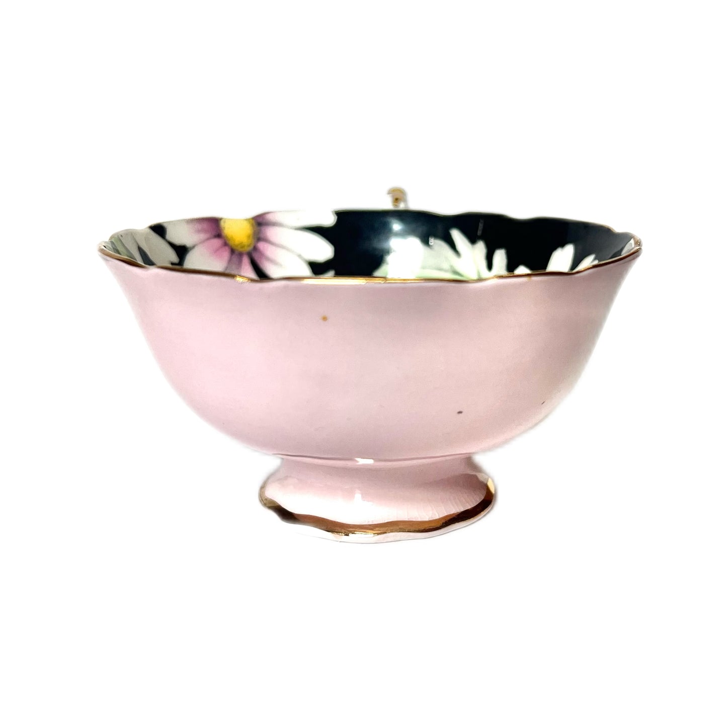 Near antique 1930s Paragon Pink Daisy teacup and saucer as found
