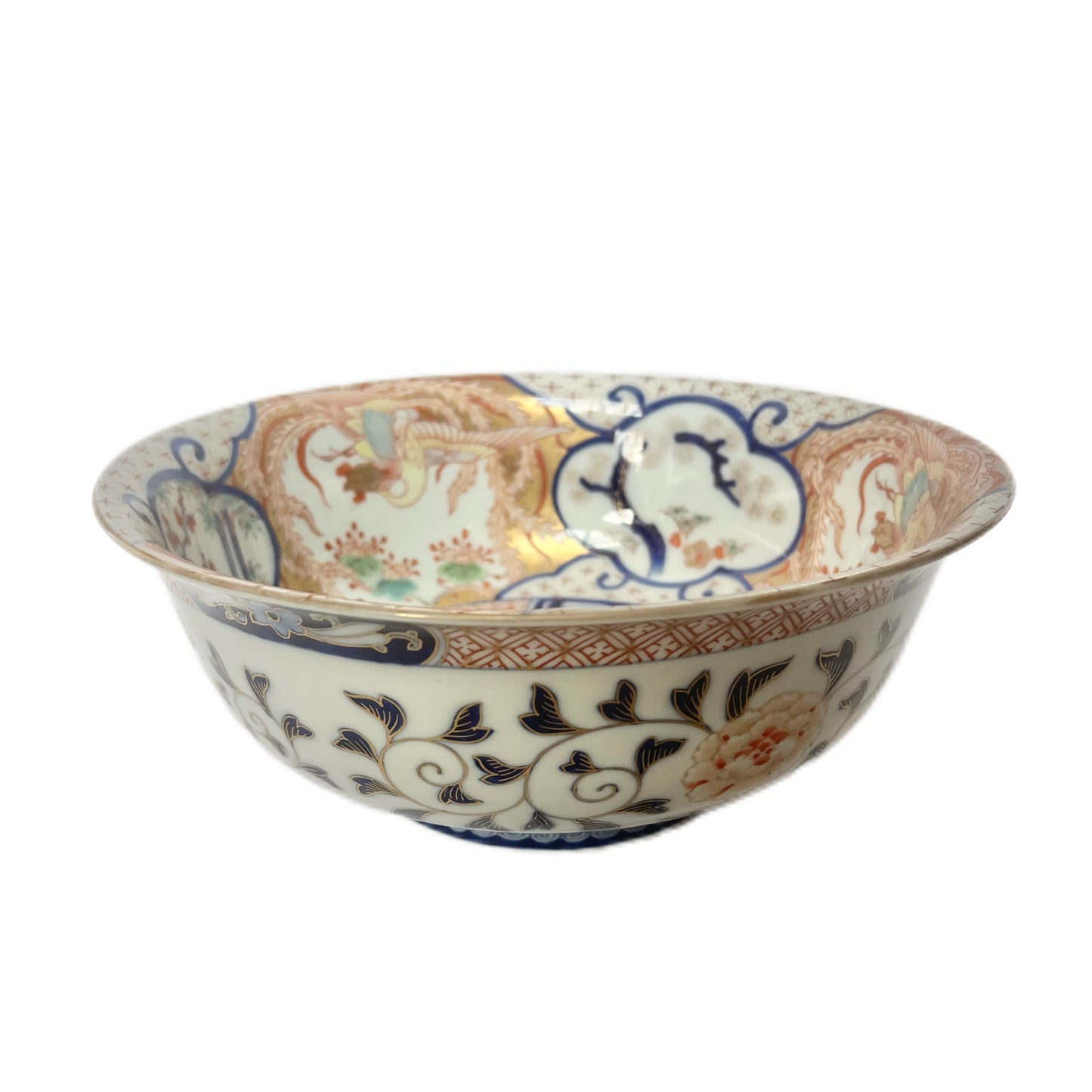 Large early Meiji Period Aritaware porcelain bowl by Koransha circa 1870s to 1880s