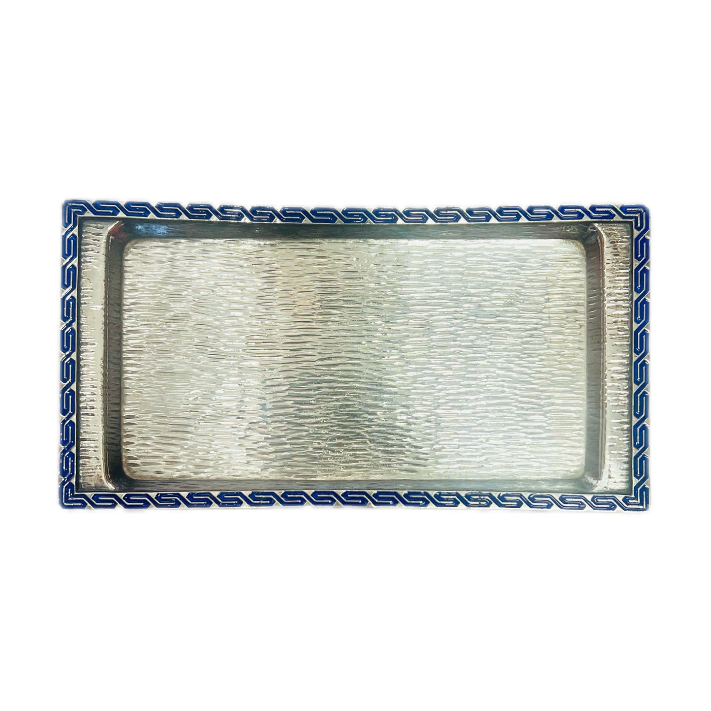 精美罕见的韩国珐琅纯银调味品套装，约产于 20 世纪 60 年代