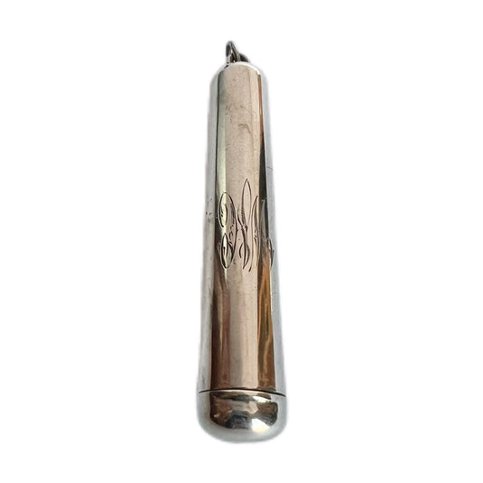Antique late Victorian sterling silver cigarette/ cheroot holder, Deakin & Francis
