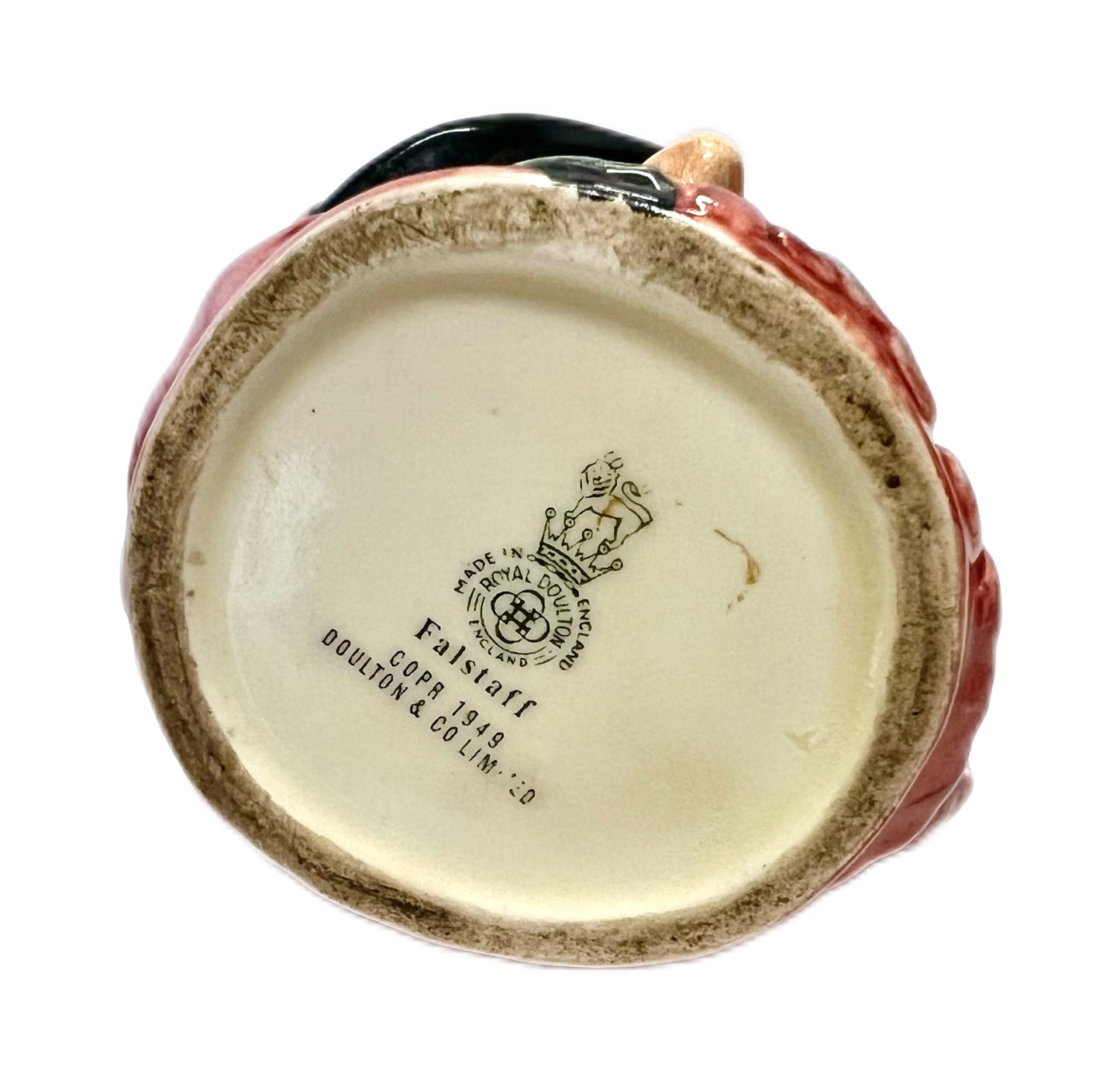 Vintage Royal Doulton Falstaff Toby mug table lighter with Ronson insert