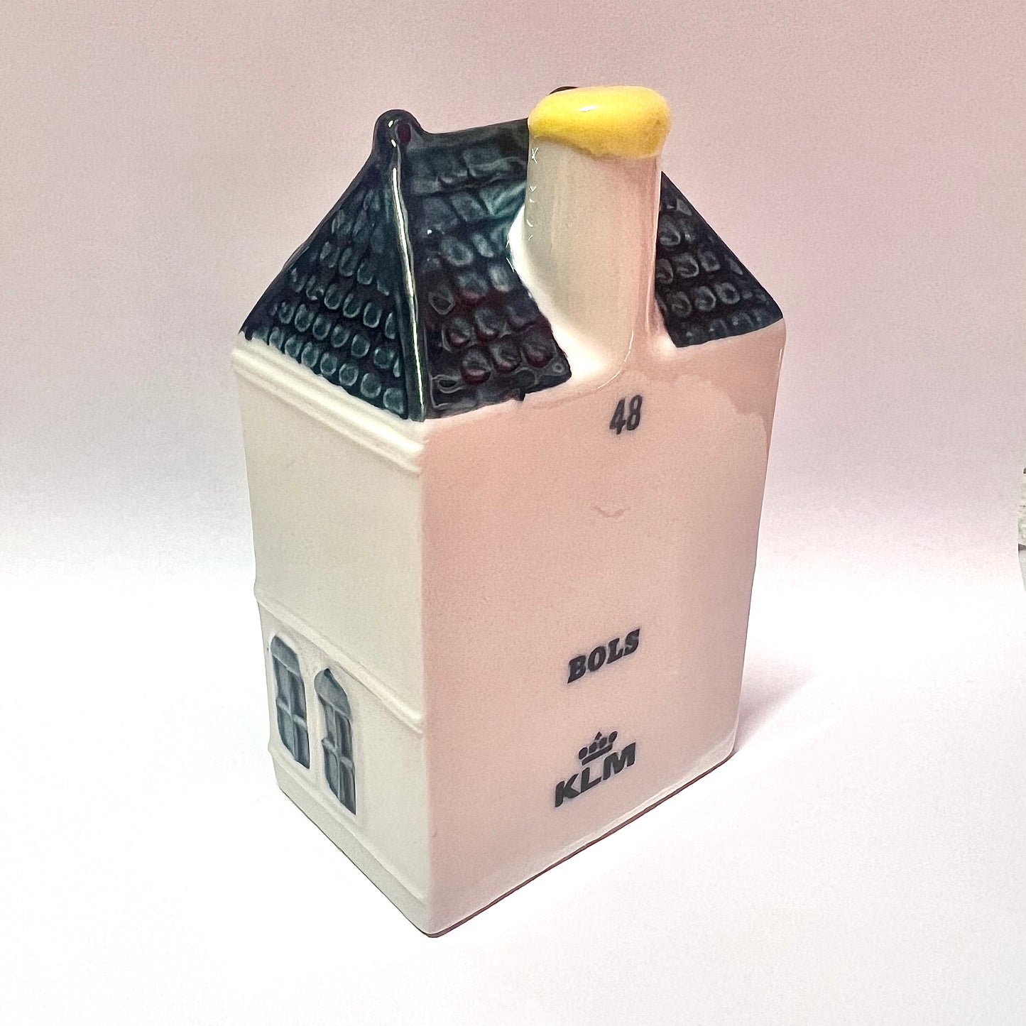 Vintage KLM Delft miniature House 48 novelty decanter