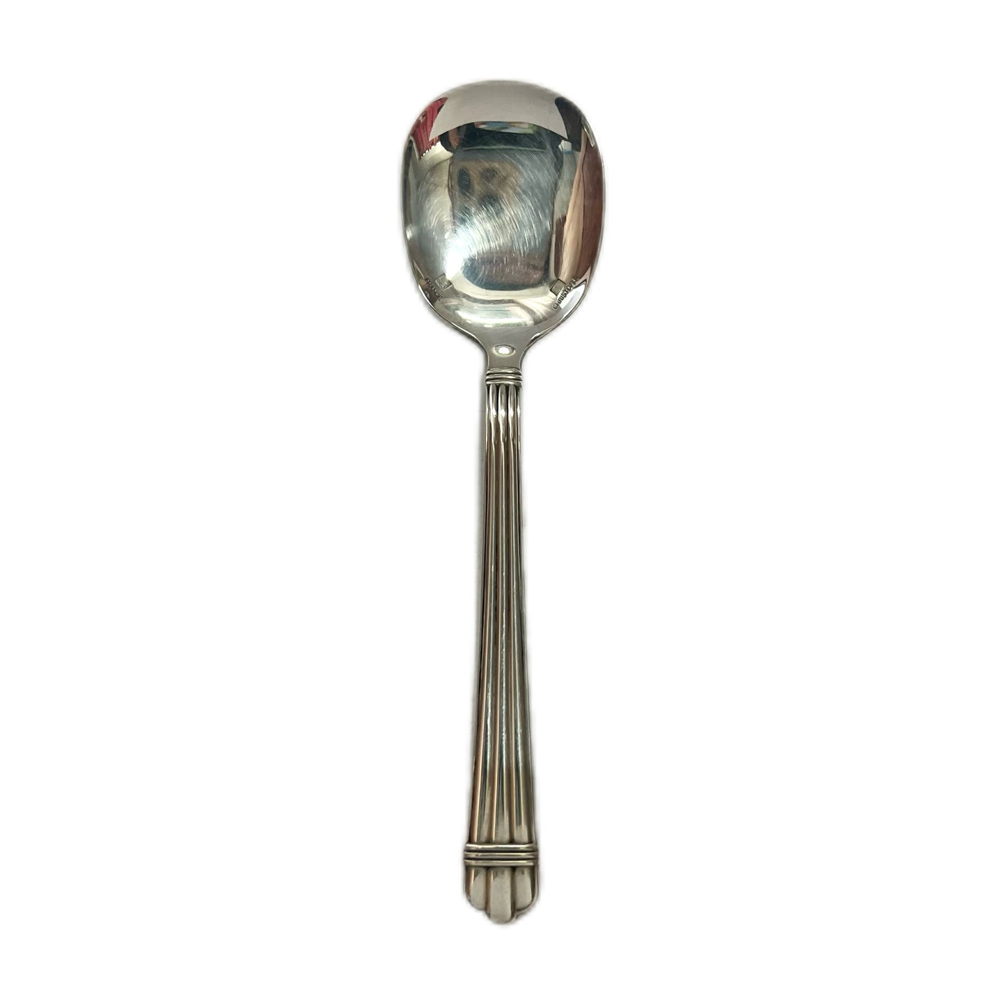 Vintage Christofle Aria pattern silver-plated ice cream spoon