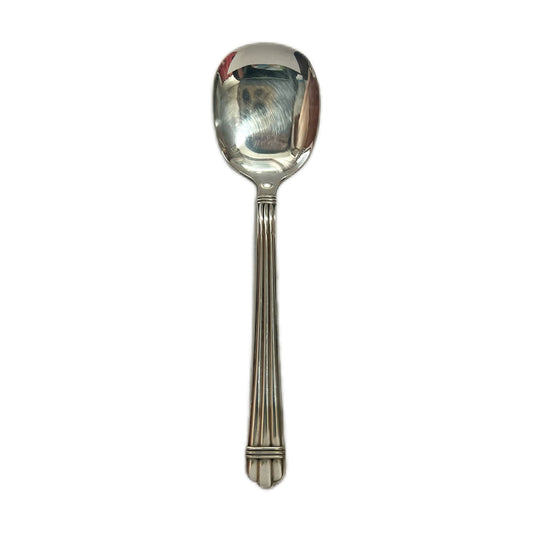 Vintage Christofle Aria pattern silver-plated ice cream spoon