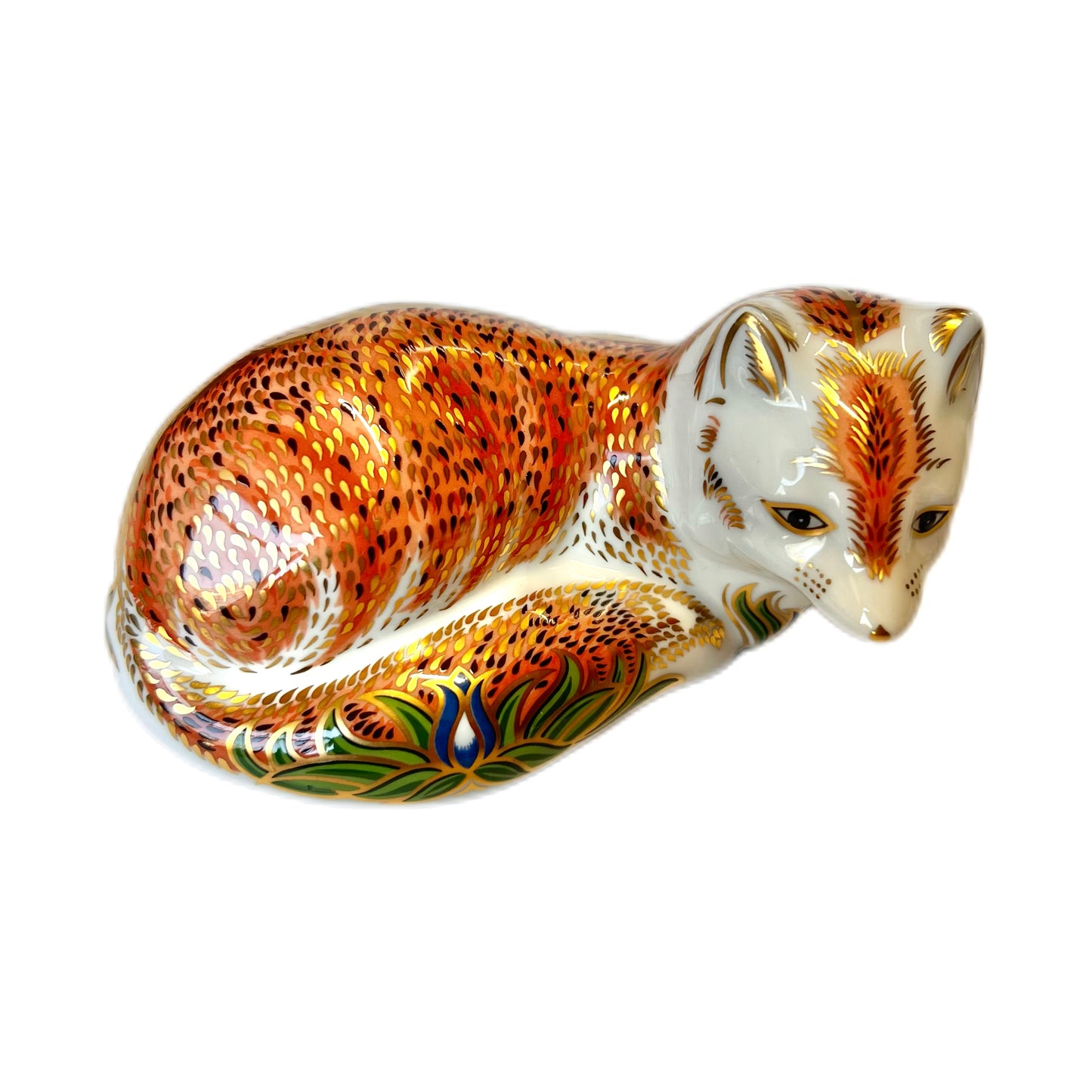 Royal Crown Derby ‘Leicester Fox’ paperweight figurine w/ box and certificate