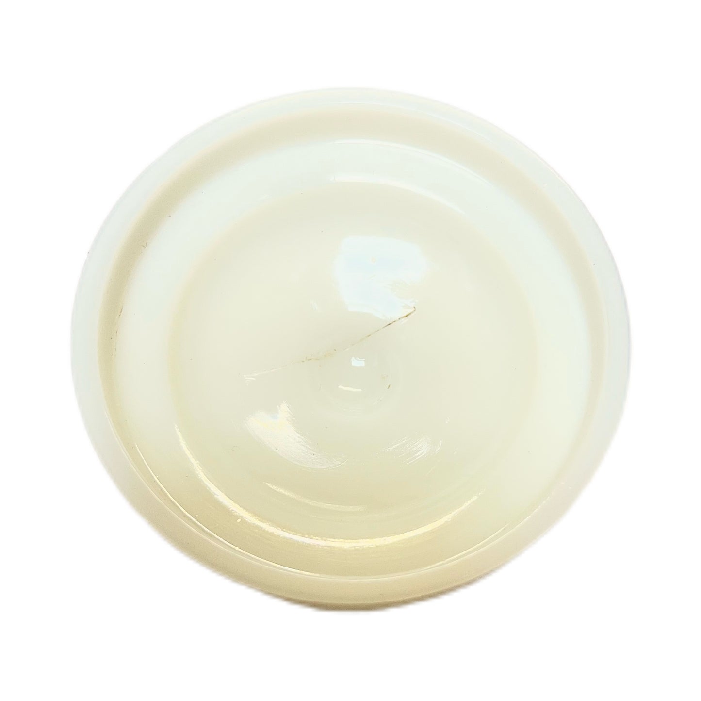 Antique Whitall Tatum Milk Glass Apothecary Jar- Belladonna Ointment