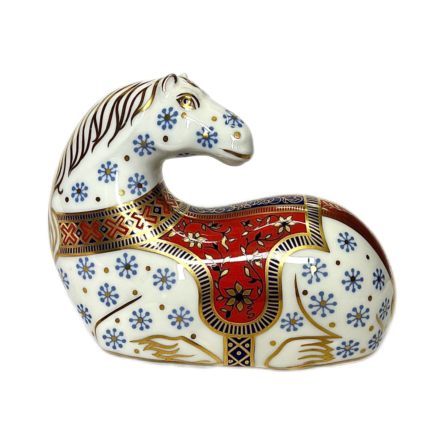 Vintage Royal Crown Derby Horse paperweight figurine, 1st quality