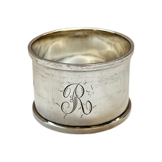 Beautiful vintage near antique English sterling silver napkin