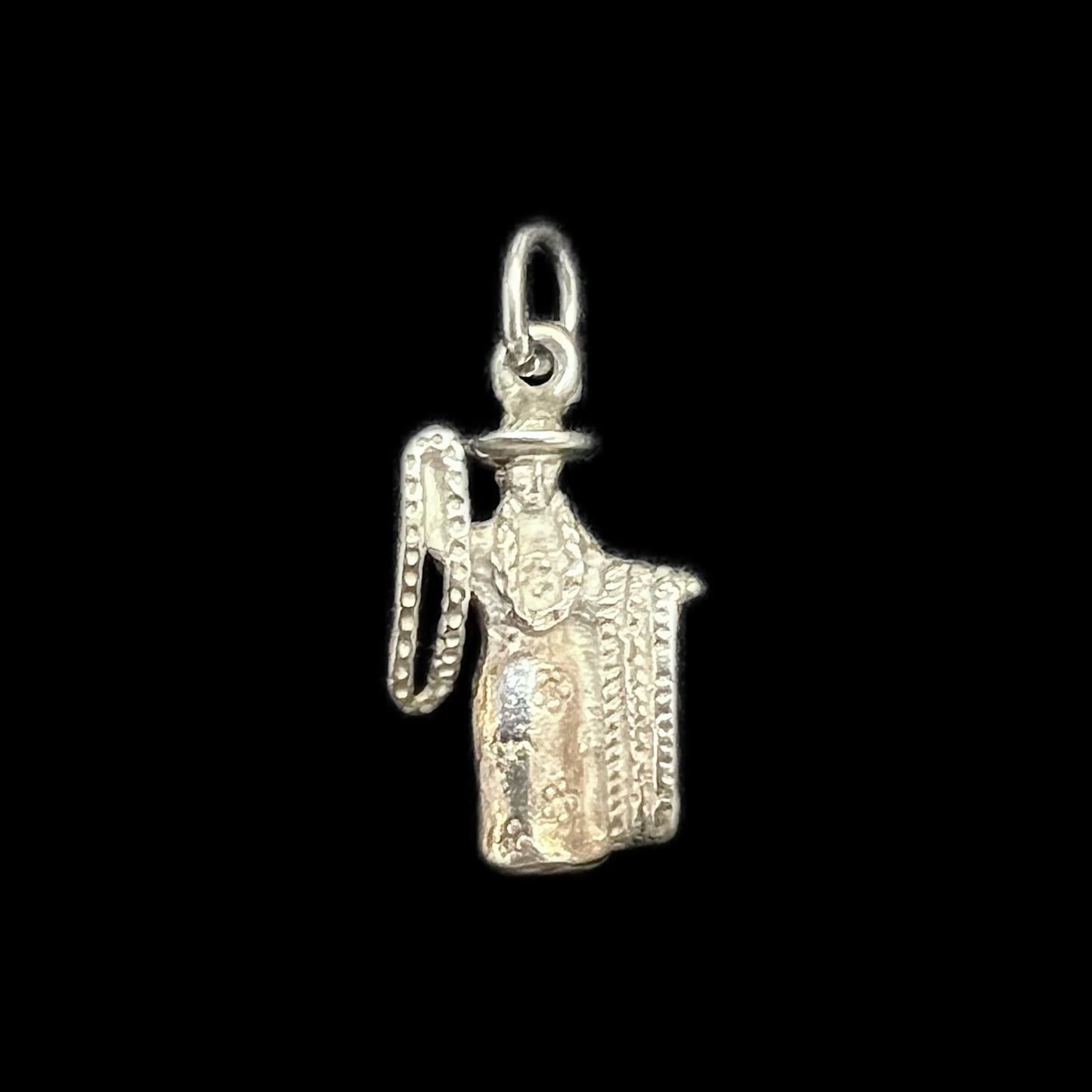 Vintage sterling silver lady charm