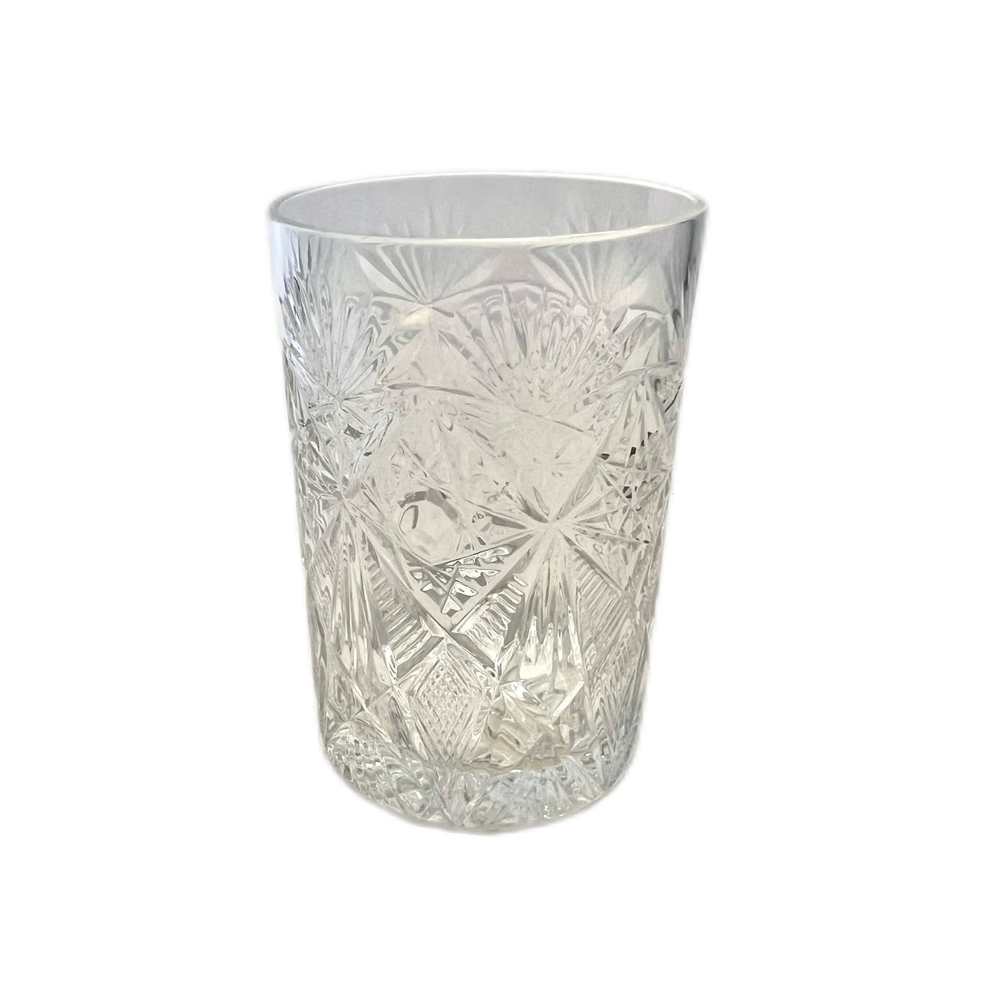 Antique Russian .875 silver Troika podstakannik with original glass and inscription