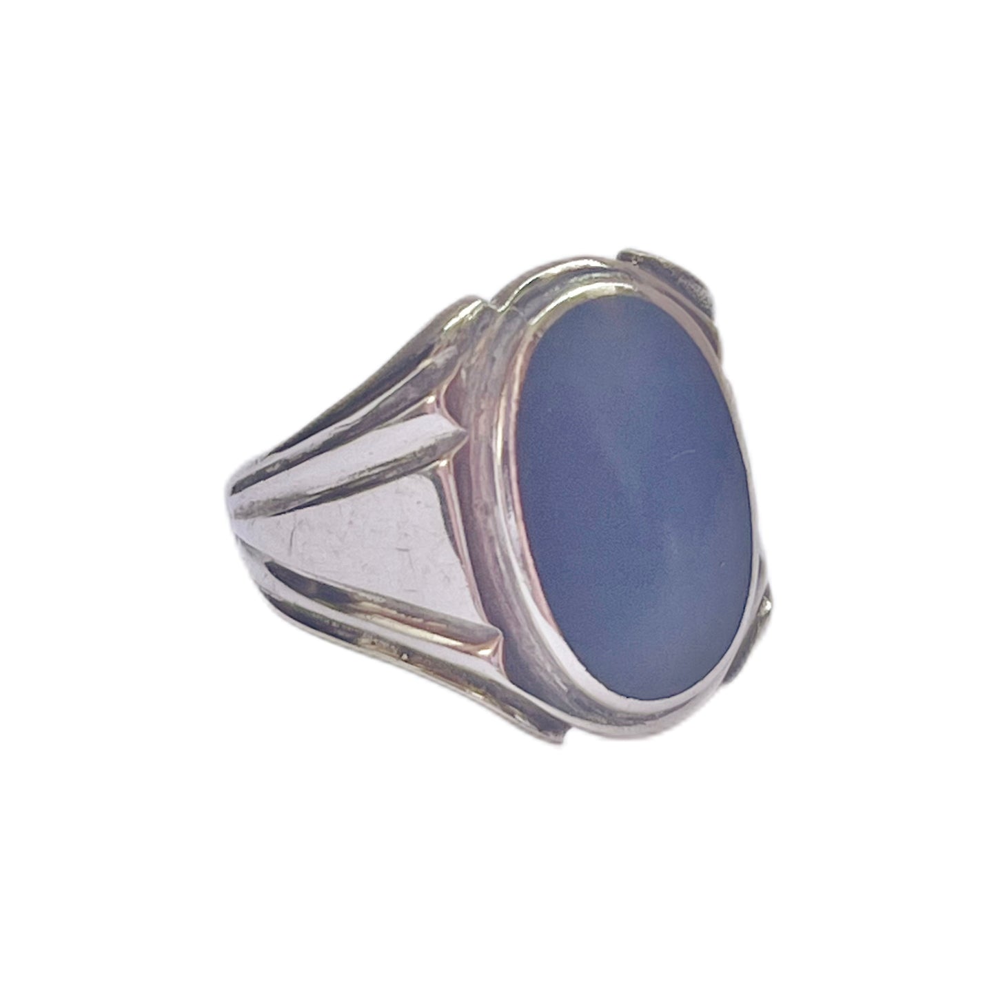 Vintage lapis lazuli and sterling silver ring