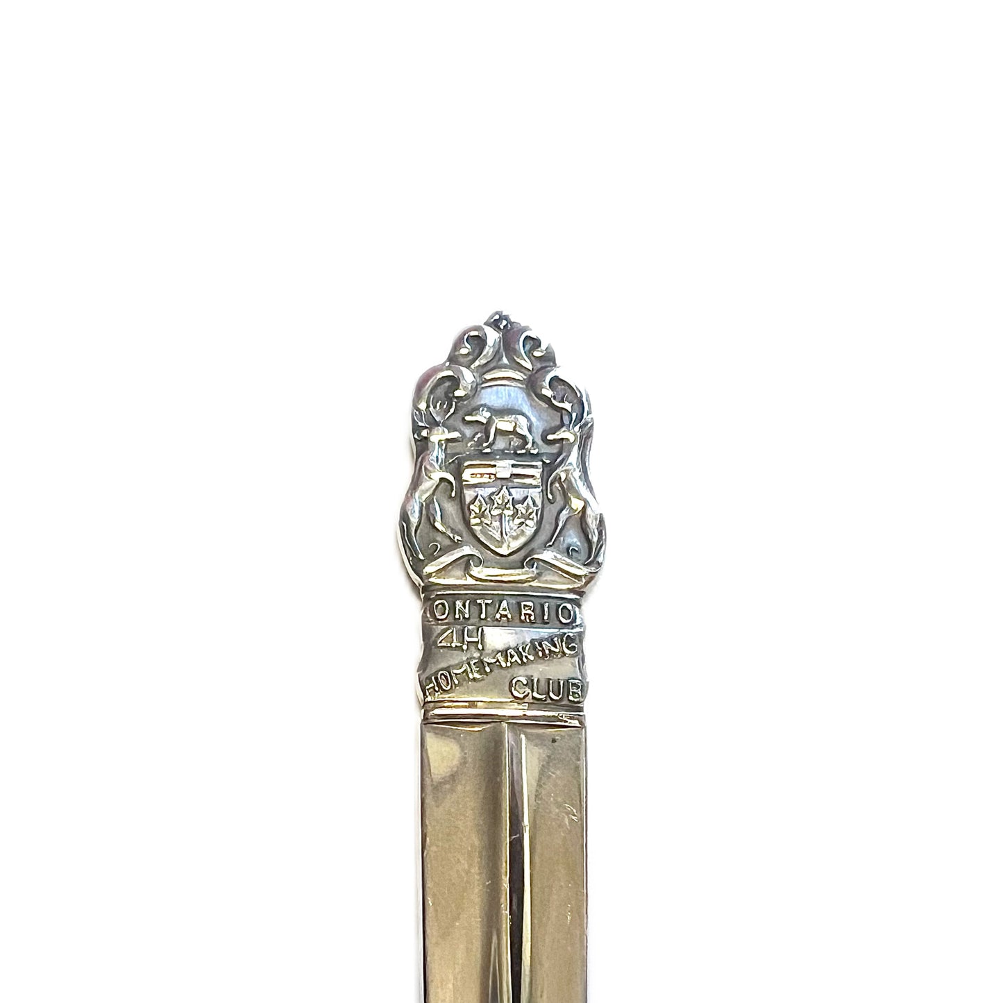 Vintage Canadian Ontario 4H Homemaking Club sterling silver souvenir spoon