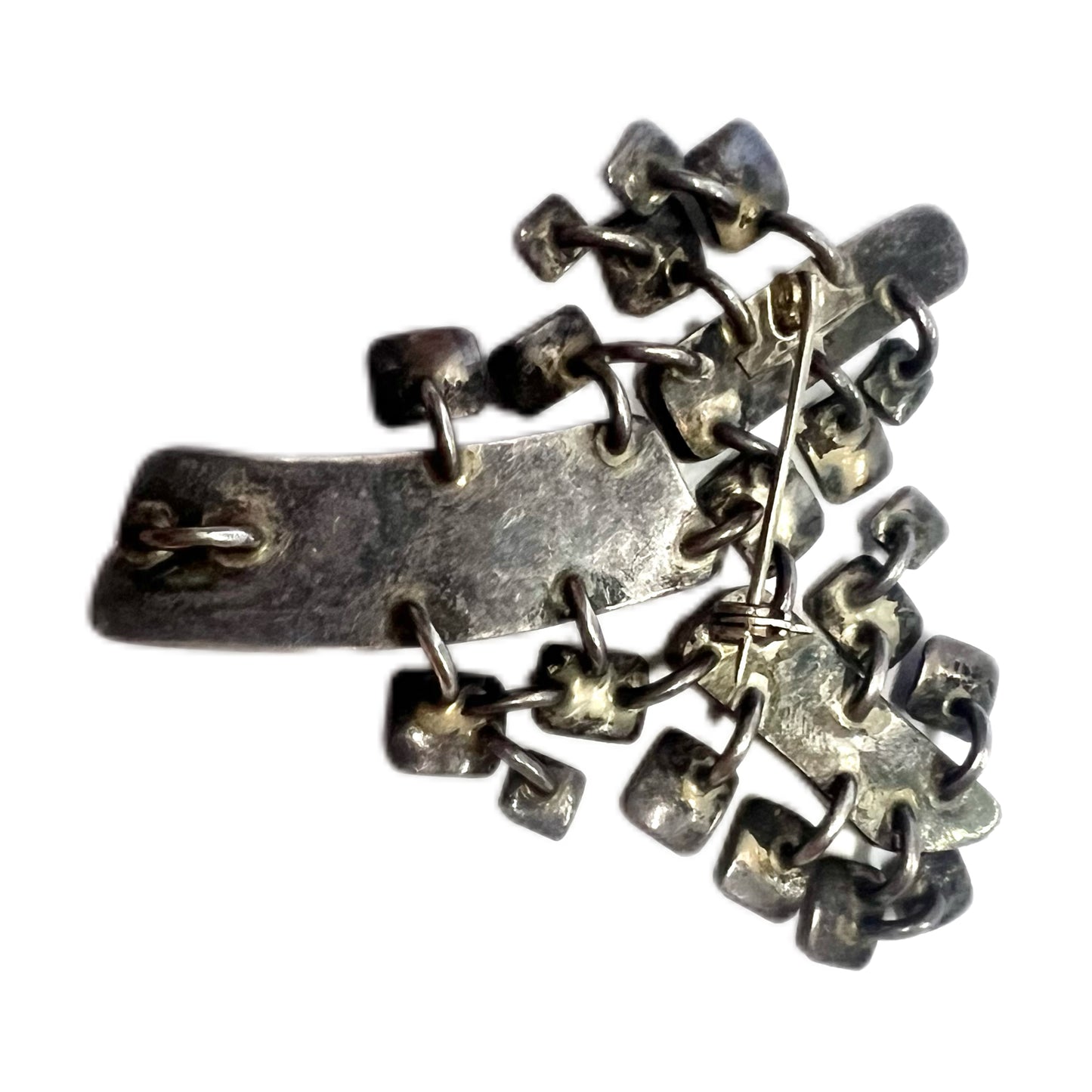 Rare Luxury Designer VIntage 1960s Maskit Sterling Silver Brooch