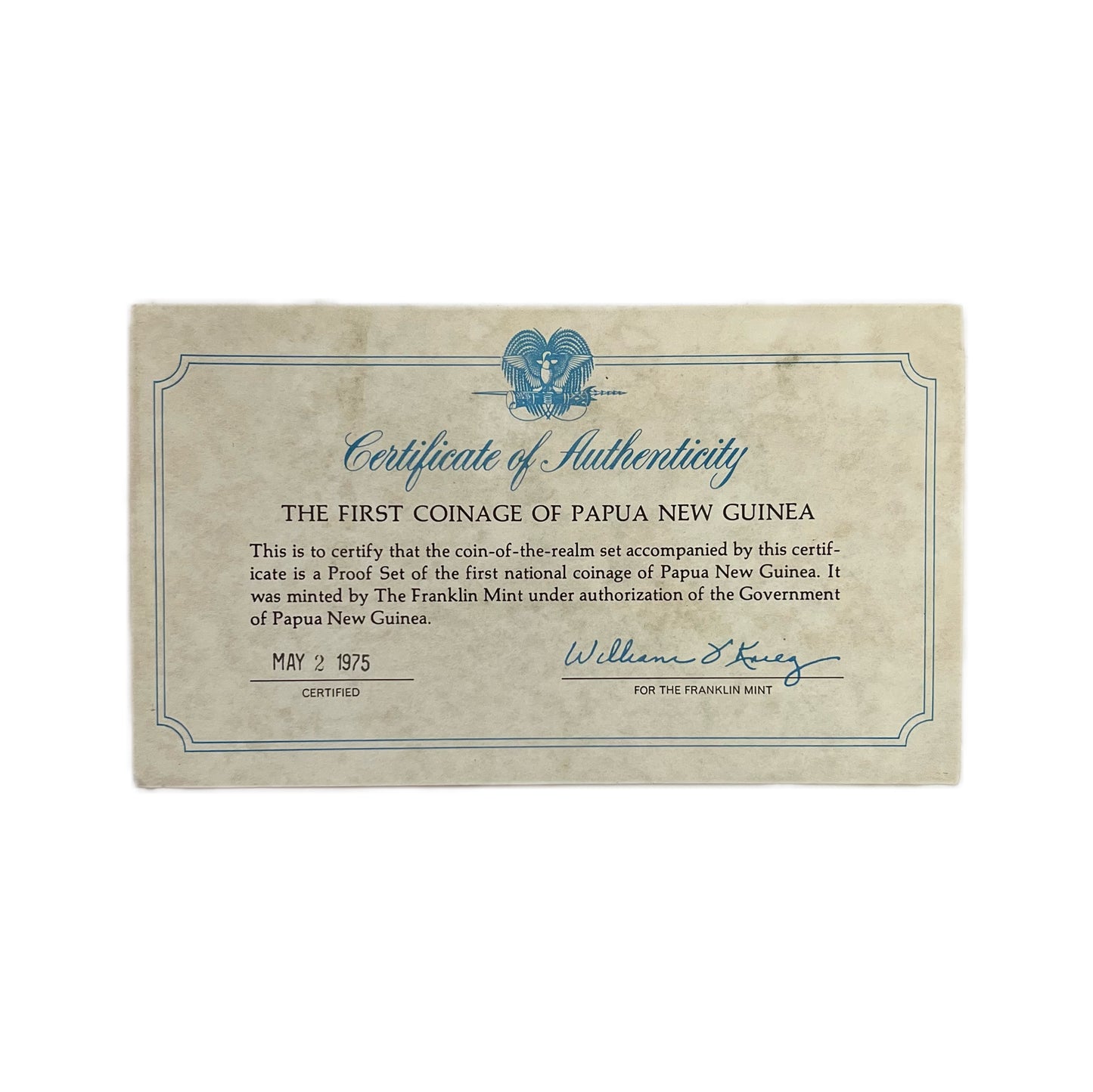 Vintage 1976 Papua New Guinea first coinage proof set